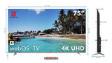 EMETE 75??Frameless UHD Smart WebOS TV