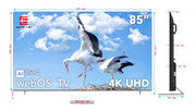 EMETE 85??Frameless UHD Smart WebOS TV