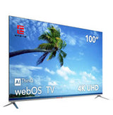 EMETE 100″ Frameless UHD Smart WebOS TV - Front View