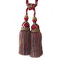 Multi Coloured Double Tassel Curtain Tieback