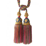 Multi Coloured Double Tassel Curtain Tieback