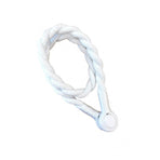 Magnetic weaved rope tieback White