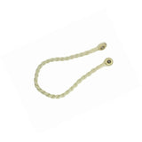 Magnetic weaved rope tieback Cream - Front View