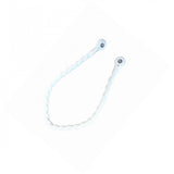 Magnetic weaved rope tieback Off White - Front View