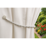 Magnetic weaved rope tieback Beige