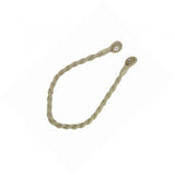 Magnetic weaved rope tieback Linen - Front View