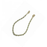 Magnetic weaved rope tieback Linen - Front View