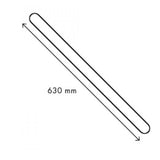 Ecru white rustique braided magnetic tieback - Side View