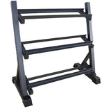 Curve Fitness Three-Tier Dumbbell Rack (110cm wide) - Front View
