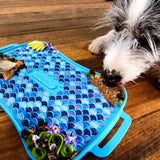 Marley Slowappy Reversible Lick Mat - Blue Lick Mat - Close-Up Angle