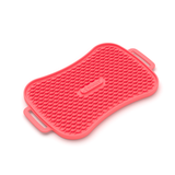 Marley Slowappy Reversible Lick Mat - Warm Ocean Red - Front View