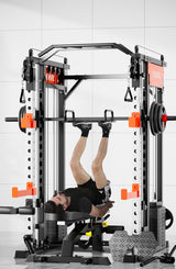 SmartFit M1 Max 140kg Pin Loaded Multi Functional Training Smith Machine Home Gym Power Rack Machine - Front View