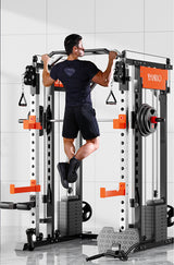 SmartFit M1 Max 140kg Pin Loaded Multi Functional Training Smith Machine Home Gym Power Rack Machine - Top-Down View
