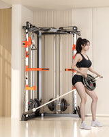 SmartFit C3 Max multi functional trainer smith machine with 130kgs pin loaded weights Machine with attachment - Low Angle