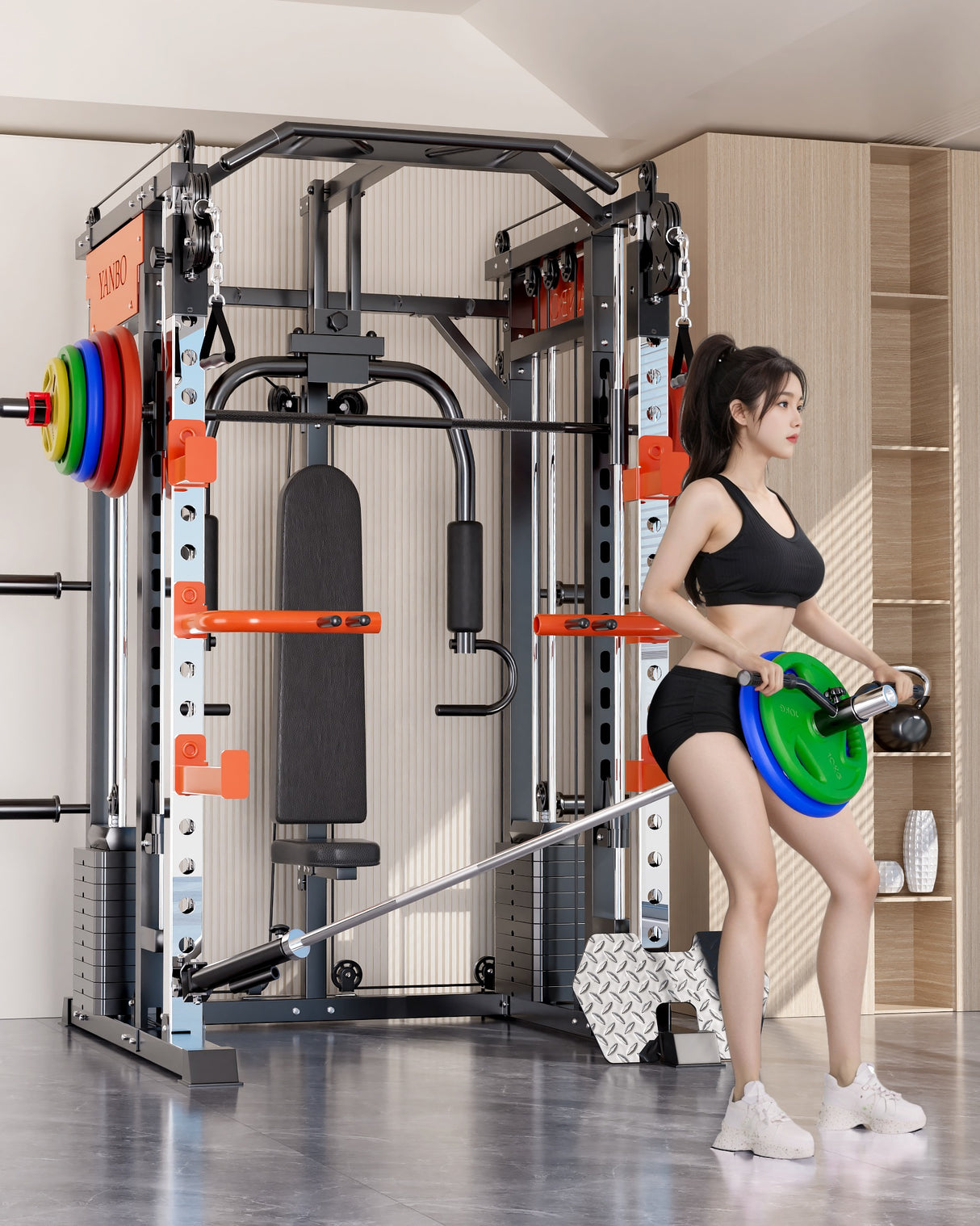 130kgs pin loaded SmartFit M1 Ultra Leg Press and Chest Fly Multi Functional Training Smith Machine