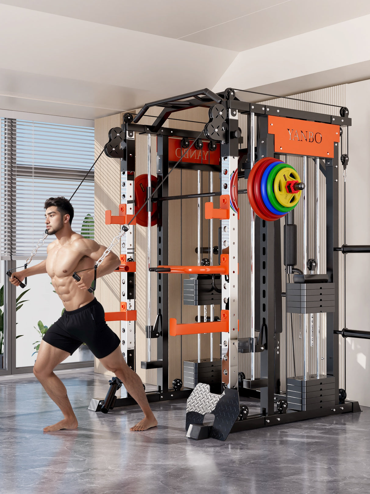 130kgs pin loaded SmartFit M1 Ultra Leg Press and Chest Fly Multi Functional Training Smith Machine