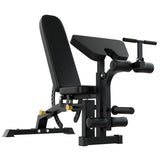 SmartFit C1 Max Multi Functional Cable Crossover Station 140kgs Pin Loaded  Machine  + Multi Func Bench+7Ft Olympic Barbell + 100kgs Weights - Top-Down View