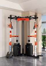 SmartFit C1 Max Multi Functional Cable Crossover Station 130kgs Pin Loaded  Machine  + Multi Func Bench+7Ft Olympic Barbell + 100kgs Weights