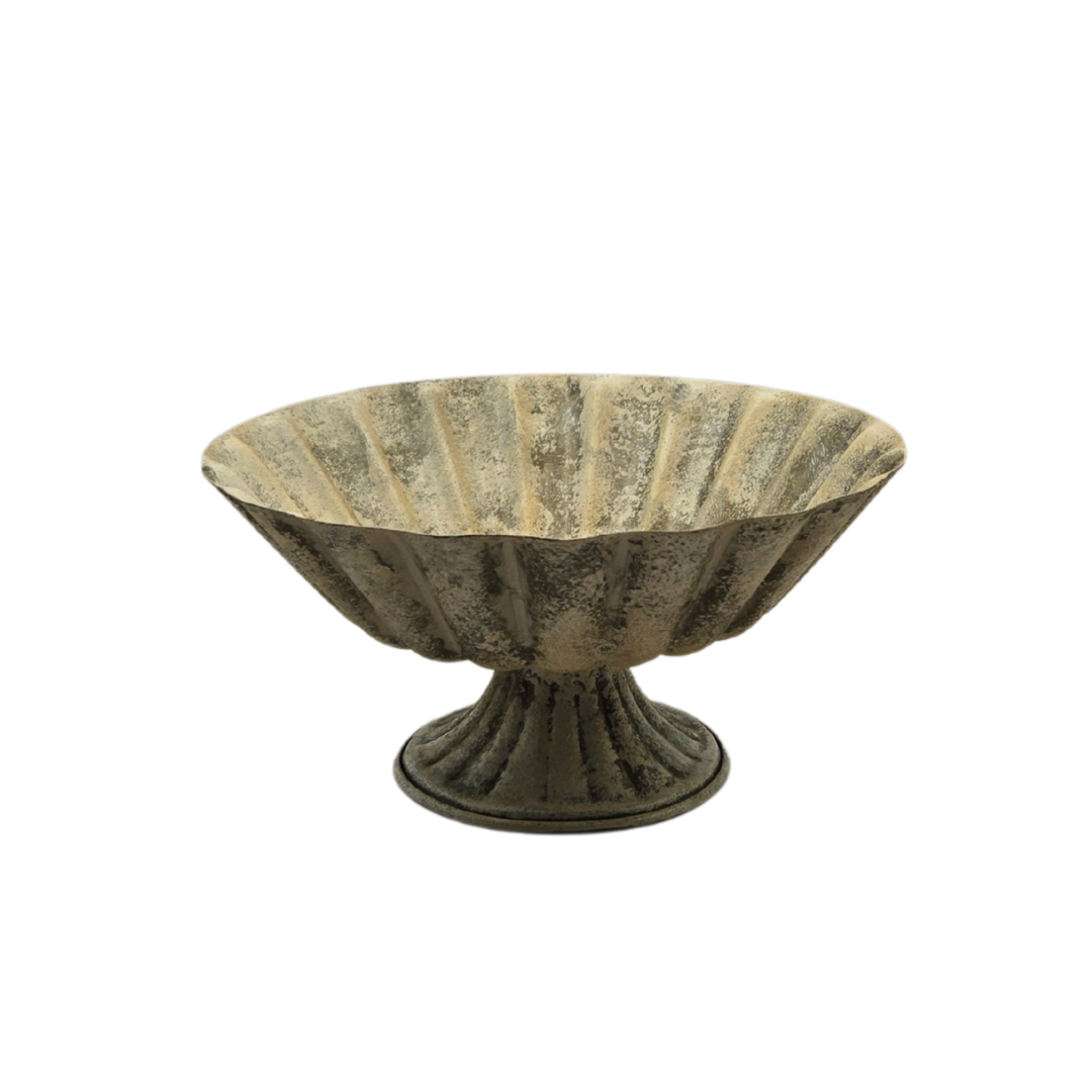 Roman Bowl ??Zinc Finish | Metal Decorative & Serving Bowl