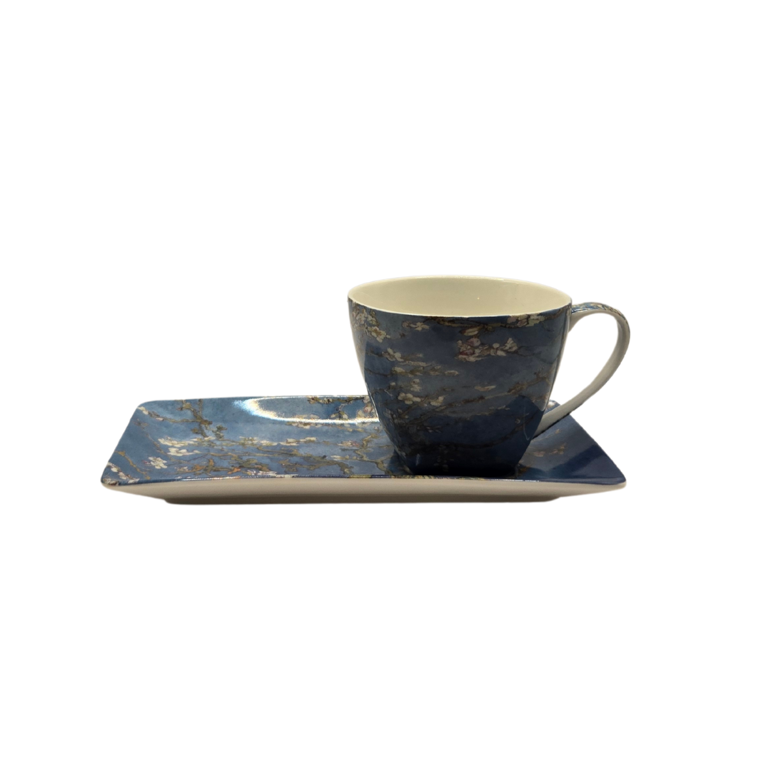 Van Gogh Almond Blossom Cup & Saucer Set - Fine Bone China