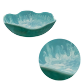 Allegra Bowl Large - Blue/Green - Front View