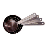 Vintage Elegance: Antique Copper Stainless Steel Measuring Cup Set