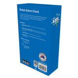 Laser Kids Robot Alarm Clock - Blue - Rear View