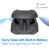 Laser Wireless Gaming ANC Earphones Black - Top-Down View