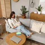 Laser Ambient Diffuser Clock Radio with Bluetooth Speaker & Light - Side View