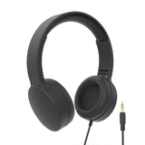 Laser Wired Headphones with 40mm Drivers Black - Top-Down View
