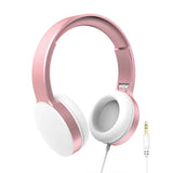 Laser Wired Headphones with 40mm Drivers Rose Gold - Side View