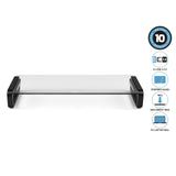 Monitor Desk Stand with USB 3.0 Charging Hub - Black - 45-Degree Angle