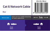 Connect 1m Cat6 Network Cable, Blue - Front View