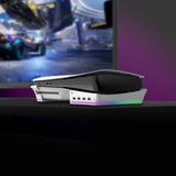 Laser Gaming PS5 Slim RGB Horizontal Stand with 4 USB Ports - Front View