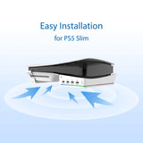 Laser Gaming PS5 Slim RGB Horizontal Stand with 4 USB Ports - Close-Up Angle