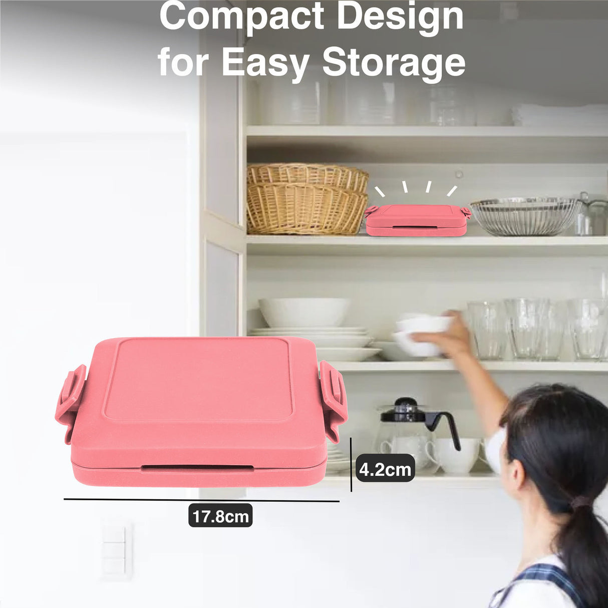 Laser Microwave Toastie Maker Flamingo Pink