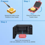 Laser Microwave Toastie Maker Flamingo Pink - Close-Up Angle