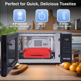 Laser Microwave Toastie Maker with Heatwave Tech Red - Rear View