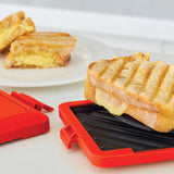 Laser Microwave Toastie Maker with Heatwave Tech Red - Extra Image
