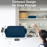 Laser Heatwave Tech Microwave Toastie Maker Blue - Side View
