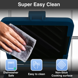 Laser Heatwave Tech Microwave Toastie Maker Blue - Close-Up Angle
