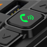 Laser FM Transmitter Handsfree USB Charger - Top-Down View
