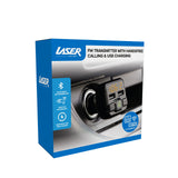 Laser FM Transmitter Handsfree USB Charger - Close-Up Angle