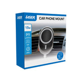 Laser 15W MagSafe Car Charger Mount Black - 45-Degree Angle