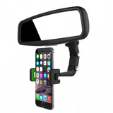 Laser Phone Holder Rear Vision Mirror Mount - Side View