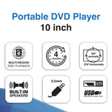 Laser 10??Portable DVD Player with Anti-Skip Technology