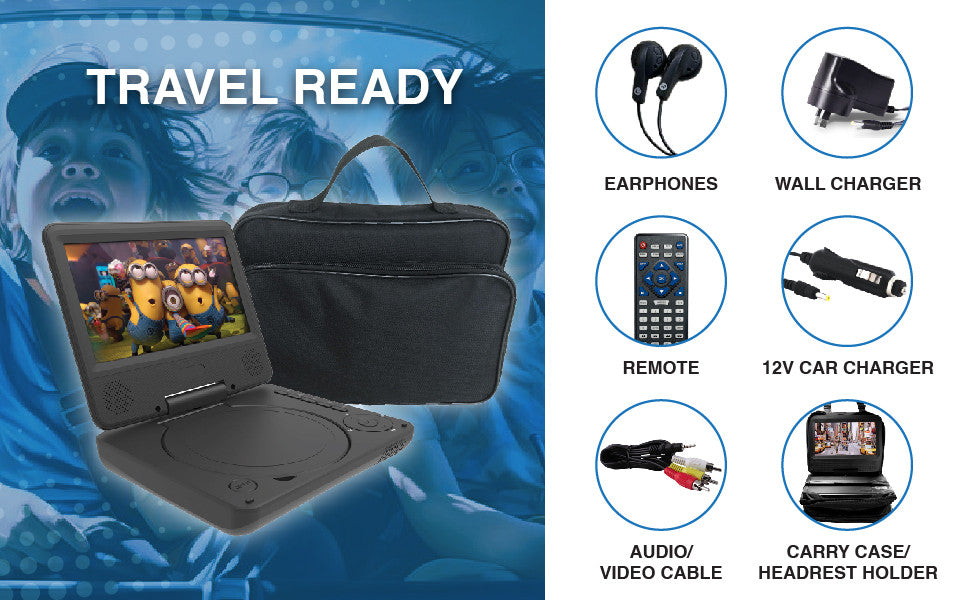 Laser Portable DVD Player 7 inch