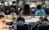 Laser 9 Inch Dual Screen DVD Player Black