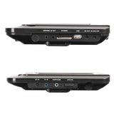 Laser 9 Inch Dual Screen DVD Player Black - Low Angle