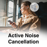 Laser Noise Cancelling TWS Earbuds Silver - 45-Degree Angle